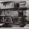 The snuff shelf in the Jarrell store in Penfield. Greene County, Georgia.