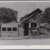 A shoe repair shop, recently constructed, in Childersburg, Alabama.