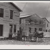 Bunkhouses under constrtuction in preparation for the expected increase in employment at the nearby powder plant. Childersburg, Alabama.