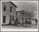 Bunkhouses under constrtuction in preparation for the expected increase in employment at the nearby powder plant. Childersburg, Alabama.
