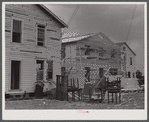 Bunkhouses under constrtuction in preparation for the expected increase in employment at the nearby powder plant. Childersburg, Alabama.