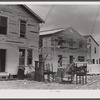 Bunkhouses under constrtuction in preparation for the expected increase in employment at the nearby powder plant. Childersburg, Alabama.
