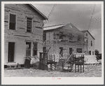 Bunkhouses under constrtuction in preparation for the expected increase in employment at the nearby powder plant. Childersburg, Alabama.