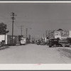 View down the main street of Childersburg, Alabama.