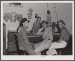 Workers from the nearby powder plant eating in one of the many new cafes in Childersburg, Alabama.