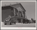 The first movie house Childersburg ever had now under construction. Childersburg, Alabama.