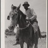 Negro cowhand in the Black Prairie region. Hale County, Alabama.
