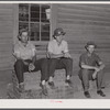 Workmen from the nearby powder plant on a street in Childersburg, Alabama.