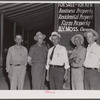 Powder plant workers with the chief of police in Childersburg, Alabama.