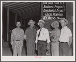 Powder plant workers with the chief of police in Childersburg, Alabama.