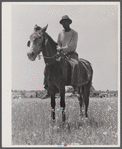 Negro cowhand in the Black Prairie region. Hale County, Alabama.