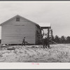 The new Saint Paul's school house for Negroes being built near Siloam, Greene County, Georgia.
