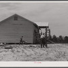 The new Saint Paul's school house for Negroes being built near Siloam, Greene County, Georgia.