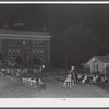 Outdoor graduation of the Union Point high school. Greene County, Georgia.