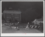 Outdoor graduation of the Union Point high school. Greene County, Georgia.