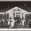 Outdoor graduation of the Union Point high school. Greene County, Georgia.