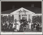 Outdoor graduation of the Union Point high school. Greene County, Georgia.