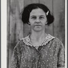 This woman, with her family, must move out of the area in Caroline County that is being taken over by the Army. Caroline County, Virginia.