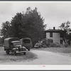 CCC (Civilian Conservation Corps) boys and trucks were used to help some of the families move out of the area being taken over by the Army in Caroline County, Virginia.