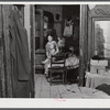Woman and her child who must move out. The Army is taking over the area for maneuver grounds. Caroline County, Virginia.