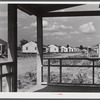 Prefabricated houses built by FSA (Farm Security Administration) to take care of some of the Negro farmers who had to move out of the area being taken over by the Army. Milford, Caroline, Virginia.