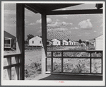 Prefabricated houses built by FSA (Farm Security Administration) to take care of some of the Negro farmers who had to move out of the area being taken over by the Army. Milford, Caroline, Virginia.