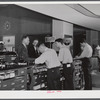 From behind one of the ticket counters in the waiting room. Washington, D.C. municipal airport.