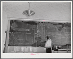 Flight information bulletin number of one of the airlines. Washington D.C. municipal airport.