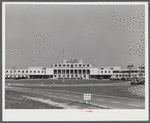 View of the front of the airport building. Municipal airport, Washington, D.C..