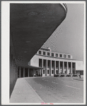 View of the front of the airport building. Municipal airport, Washington, D.C..