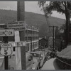 A street leading to the main thoroughfare in Brattleboro, Vermont.