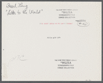Pearl Lang in Letter to the World
