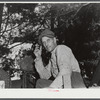 Mr. Fred Longamore helping his brother move out of the Pine Camp expansion area to a new farm fifty-six miles away. Mr. Longamore's own farm is also in the area. Near Pine Camp, New York.