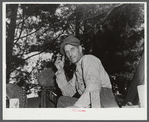 Mr. Fred Longamore helping his brother move out of the Pine Camp expansion area to a new farm fifty-six miles away. Mr. Longamore's own farm is also in the area. Near Pine Camp, New York.
