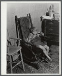 One of the children of Mr. and Mrs. Nelson Tousant. The Tousants are moving out of the Pine Camp expansion area after having lived there for seventeen years. Near Pine Camp, New York.
