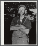 Mr. Clifford House, share-renter in the Pine Camp expansion area. FSA (Farm Security Administration) is helping him move out and granting him additional operating assistance in making a fresh start on a new farm. Near Pine Camp, New York.
