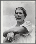 Mrs. Warren Loadwick who is moving out of the area being taken over by the Pine Camp. New York.
