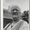 Mrs. Carrie E. Loadwick, lifelong resident of area being taken over by the Army, who is moving to the town of Adams. Leraysville, New York.