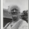 Mrs. Carrie E. Loadwick, lifelong resident of area being taken over by the Army, who is moving to the town of Adams. Leraysville, New York.