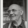 Mr. Merton Hoover, postmaster, sixty-three years old, who loses his position through the wiping out of the town of Sterlingville, New York, in the Pine Camp expansion area. He is moving to West Carthage, New York.