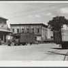 Main street in Evans Mills, New York, which is just outside the area being taken over by the Pine Camp expansion. Many of the residents in the area are moving here. Evans Mills, New York.
