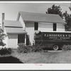 A family moving out Pine Camp expansion near Leraysville, New York.