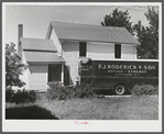 A family moving out Pine Camp expansion near Leraysville, New York.