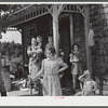 The family of Almond Drake on moving day. They are moving out of the Pine Camp expansion area to a new farm in Adams, New York.