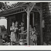 The family of Almond Drake on moving day. They are moving out of the Pine Camp expansion area to a new farm in Adams, New York.