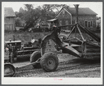 The Drake farm with Pine Camp road construction. Near Leraysville, New York.