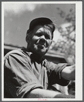 Almond Drake, a farmer in the Pine Camp expansion area who must move out. Near Leraysville, New York.