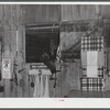 One of the entrants in the sulky races in her stable at the Rutland Fair, Vermont.