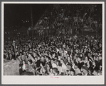 Spectators in the grandstand watching the vaudeville act at the World's Fair. Tunbridge, Vermont.