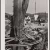 Part of a derrick at the Wells-Lemson quarry.